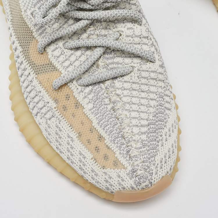 Pre Owned Yeezy x Adidas Boost 350 V2 Lundmark Non-Reflective Sneakers Size 39 1/3