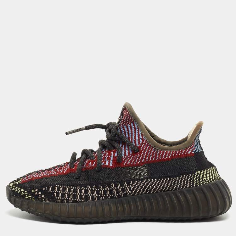 Pre Owned Yeezy x Adidas Multicolor Fabric Boost 350 V2 Yecheil Sneakers Size 36