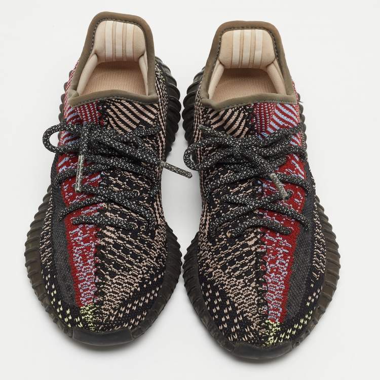 Pre Owned Yeezy x Adidas Multicolor Fabric Boost 350 V2 Yecheil Sneakers Size 36