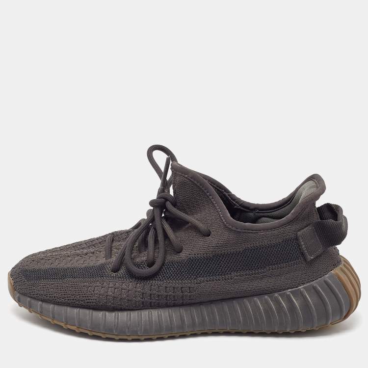 Yeezy x Adidas Black Knit Fabric Boost 350 V2 Cinder Sneakers Size