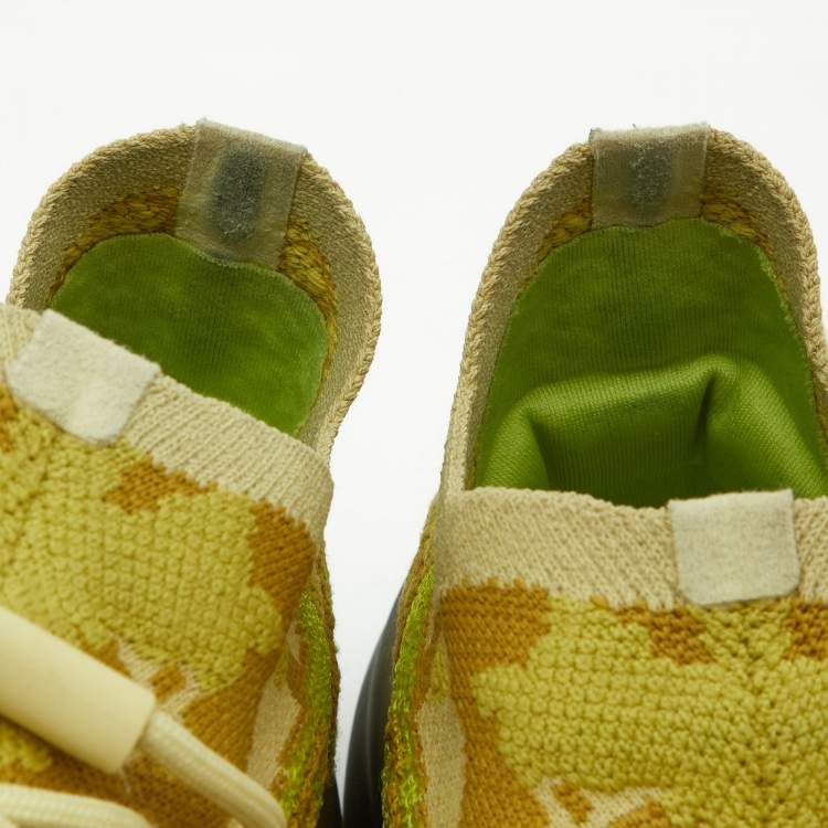 مملوكة مسبقًا Yeezy x Adidas Yellow Knit Fabric Boost 380 Hylte Sneakers Size 43 1/3