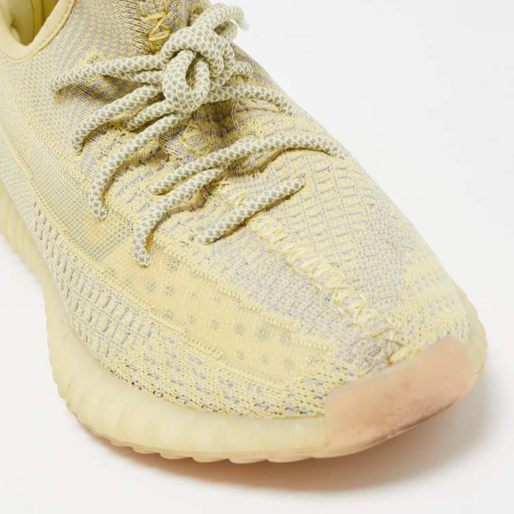 Pre Owned Yeezy x Adidas Two Tone Knit Fabric Boost 350 V2 Antlia Sneakers Size 44