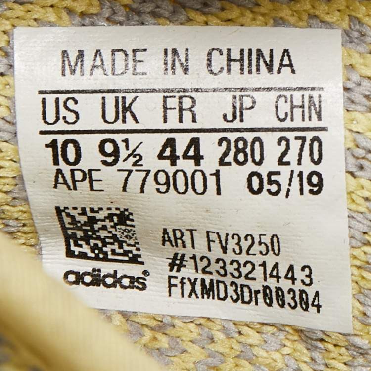 Pre Owned Yeezy x Adidas Two Tone Knit Fabric Boost 350 V2 Antlia Sneakers Size 44
