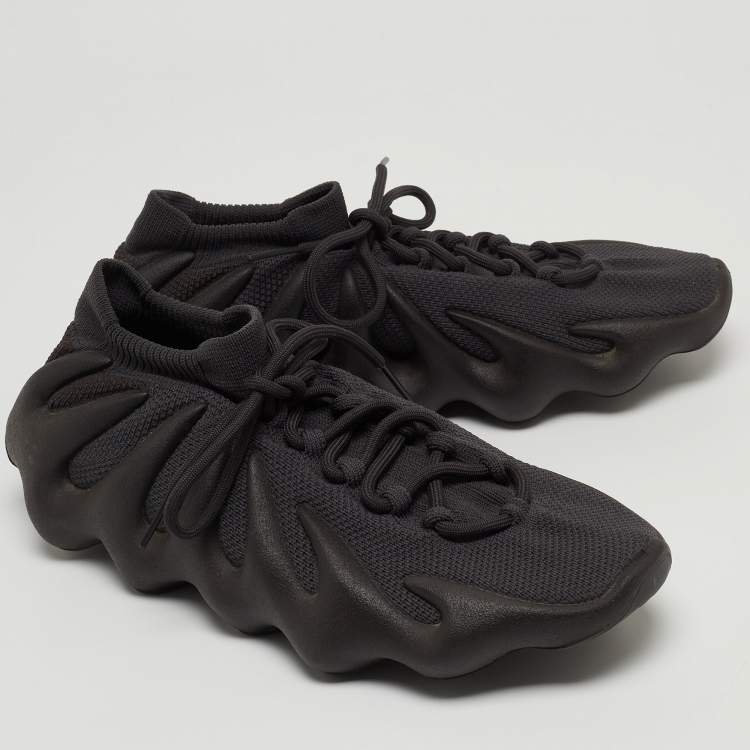 Pre Owned Yeezy x Adidas Grey Knit Fabric and Rubber Yeezy 450 Stone Teal Sneakers Size 43 1/3