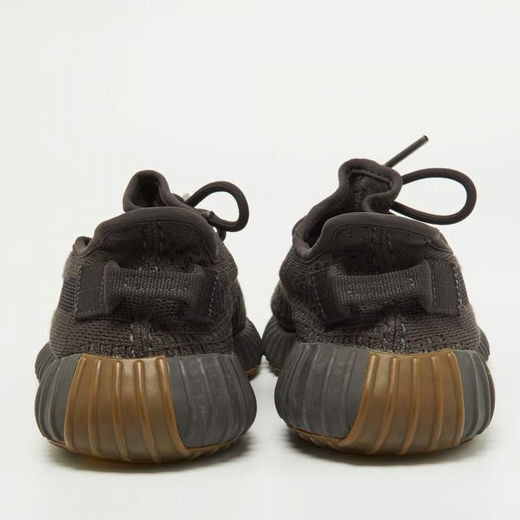 Pre Owned Yeezy x Adidas Black knit Fabric Boost 350 V2 Sneakers Size 38.5