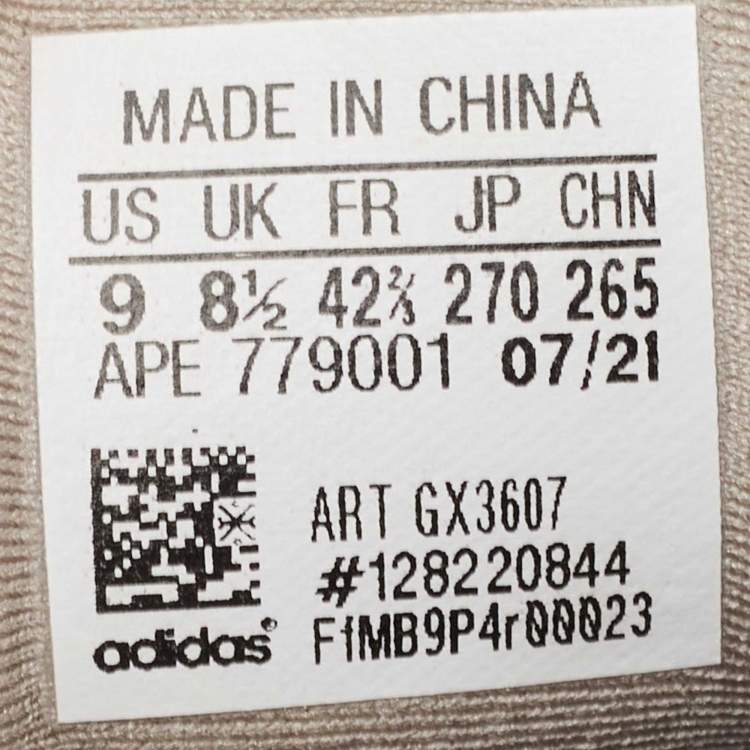 Pre Owned Yeezy x Adidas Ash Grey Mesh and Suede Yeezy 500 Sneakers Size 42 2/3