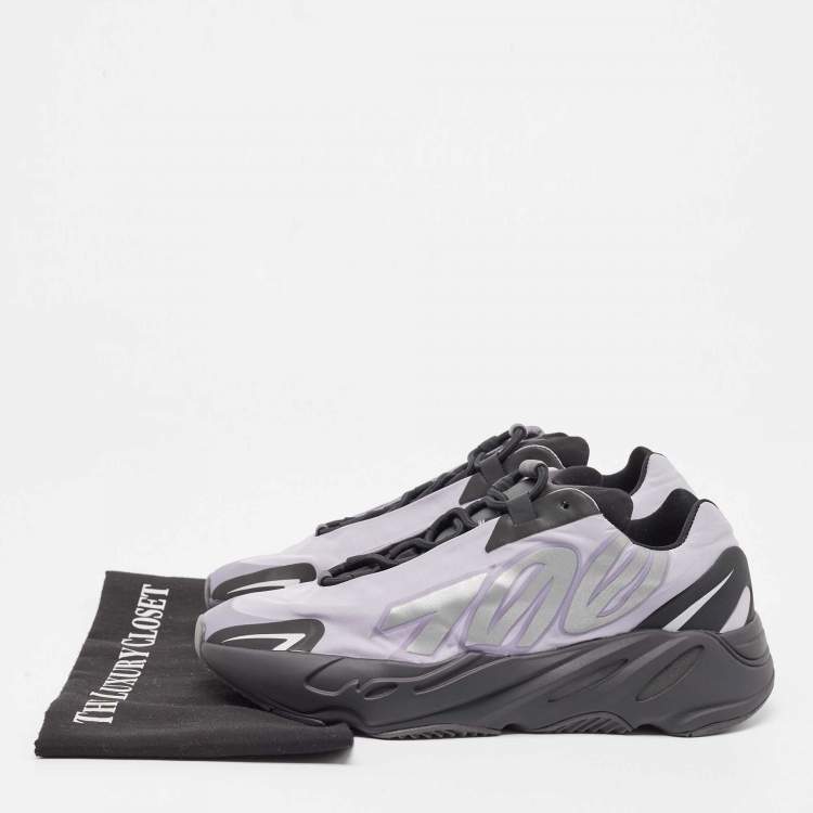 مملوكة مسبقًا Yeezy x Adidas Black/Lavender Nylon Boost 700 MNVN Geode Sneakers Size 43.5
