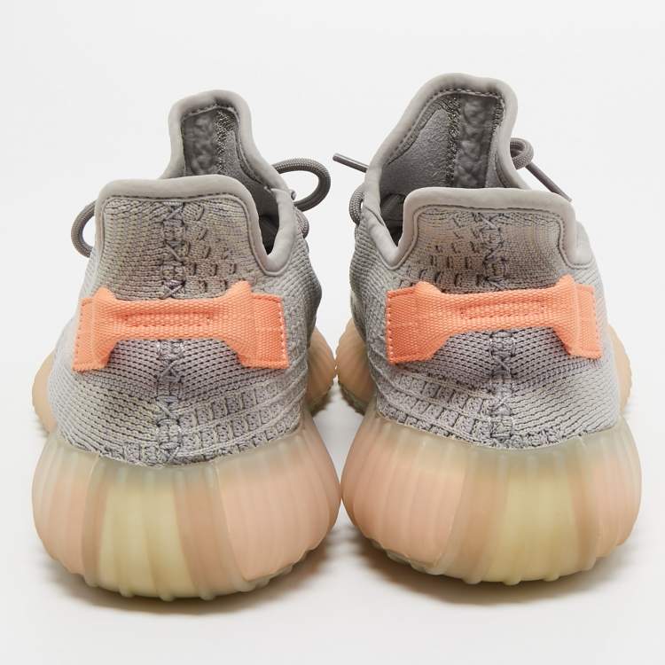 مملوكة مسبقًا Yeezy x Adidas Grey Knit Fabric Boost 350 V2 True Form Sneakers Size 43 1/3