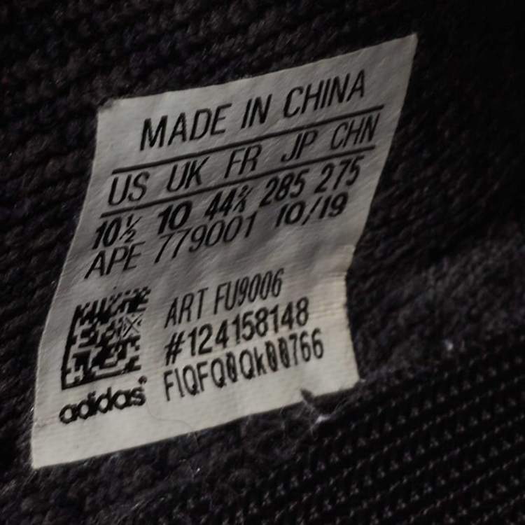 Pre Owned Adidas x Yeezy Black Knit Fabric Boost 350 V2 Cinder Sneakers Size 44 1/3