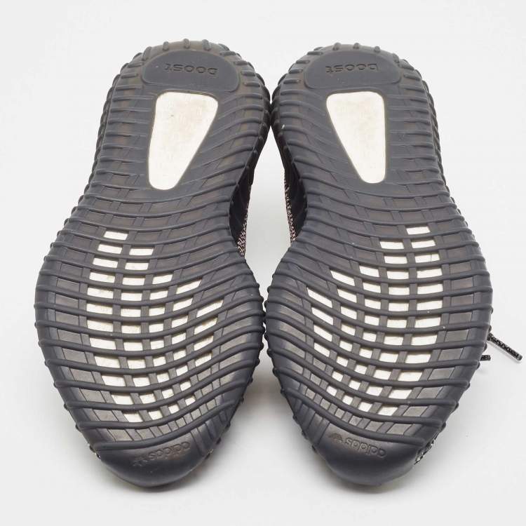 Pre Owned Yeezy x Adidas Multicolor Knit Fabric Boost 350 V2 Yecheil Reflective Sneakers Size 44