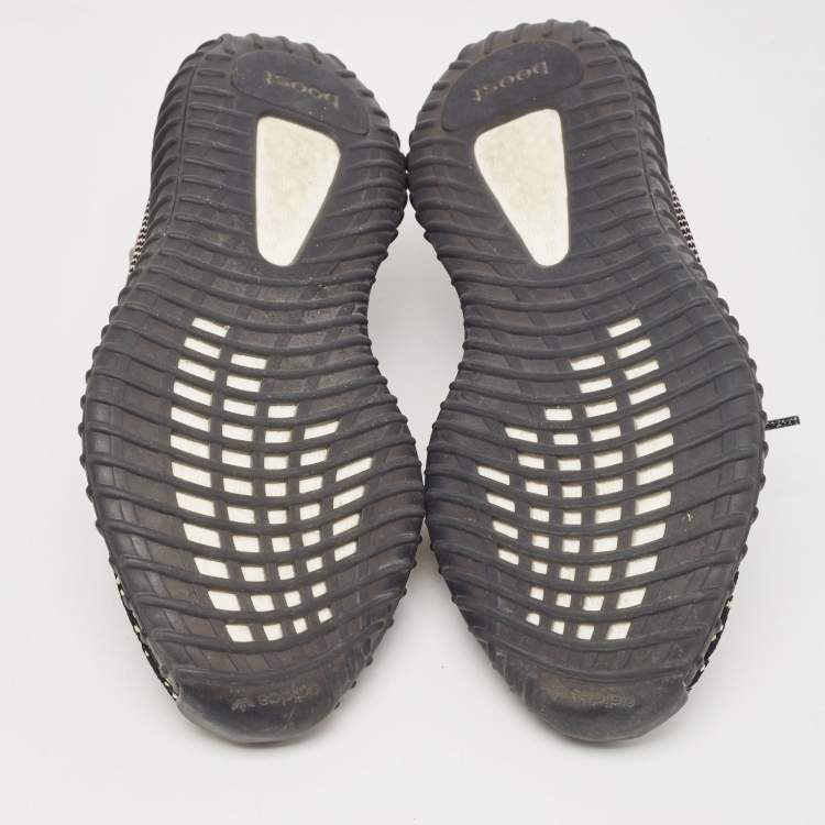 Pre Owned Yeezy x Adidas Multicolor Knit Fabric Boost 350 V2 Yecheil (Non-Reflective) Sneakers Size 43 1/3