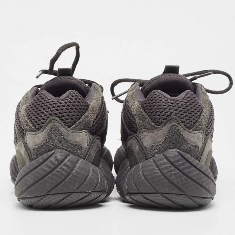 Pre Owned Yeezy x Adidas Black Suede and Mesh 500 Utility Sneakers Size 40 2/3
