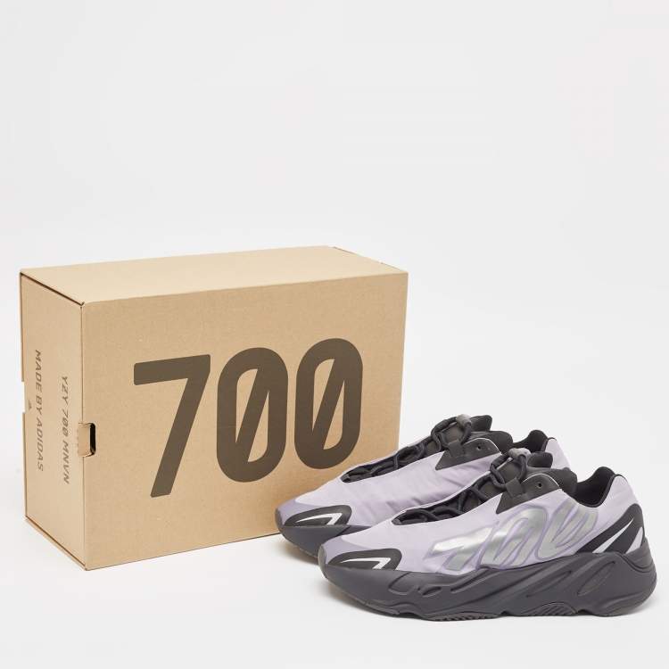 Pre Owned Yeezy x Adidas Black/Lavender Nylon Boost 700 MNVN Geode Sneakers Size 42 2/3