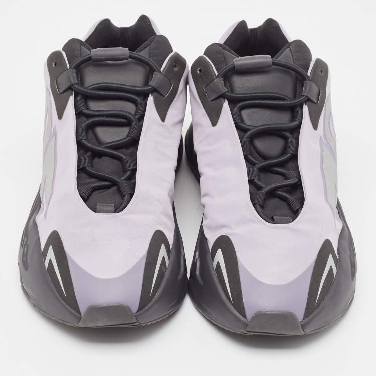 Pre Owned Yeezy x Adidas Black/Lavender Nylon Boost 700 MNVN Geode Sneakers Size 42 2/3