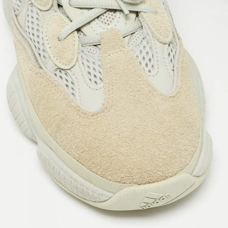 Pre Owned Yeezy x Adidas Grey Mesh and Suede 500 Salt Sneakers Size 42 2/3