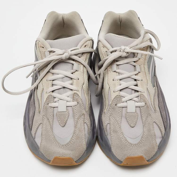 Pre Owned Yeezy x Adidas Grey Suede and Mesh Boost 700 V2 Tephra Sneakers Size 40 2/3