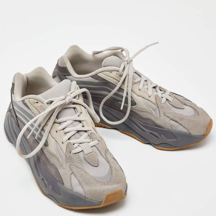 Pre Owned Yeezy x Adidas Grey Suede and Mesh Boost 700 V2 Tephra Sneakers Size 40 2/3