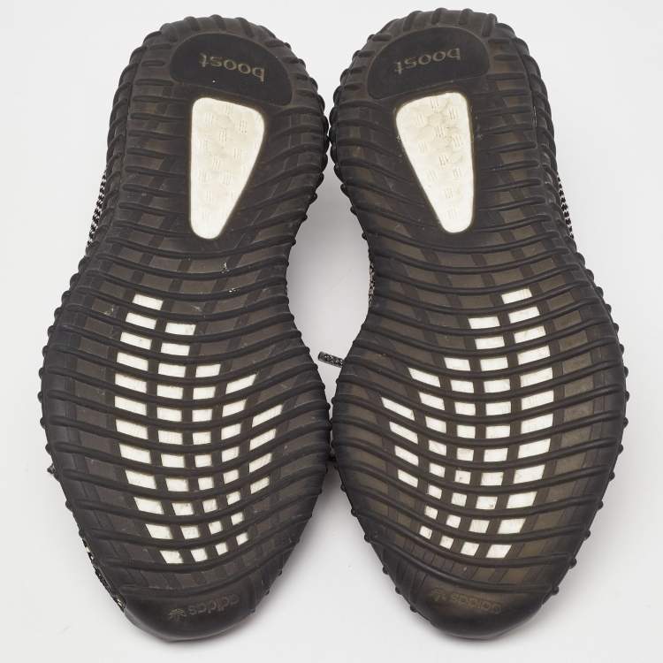 Pre Owned Yeezy x Adidas Multicolor Knit Fabric Boost 350 V2 Yecheil Low Top Sneakers Size 41.5