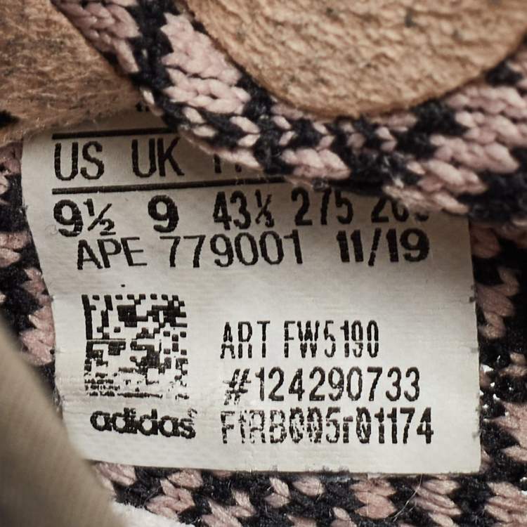 Pre Owned Yeezy x Adidas Multicolor Knit Fabric Boost 350 V2 Yecheil (Non-Reflective) Sneakers Size 43 1/3 