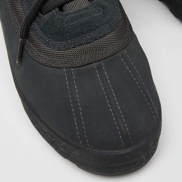 مملوكة مسبقًا Adidas Yeezy Nylon and Leather 950 Pirate Black High Top Sneakers Size 43.5