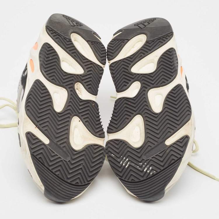 Pre Owned Yeezy x Adidas Multicolor Suede and Mesh Boost 700 Wave Runner Sneakers Size 39 1/3