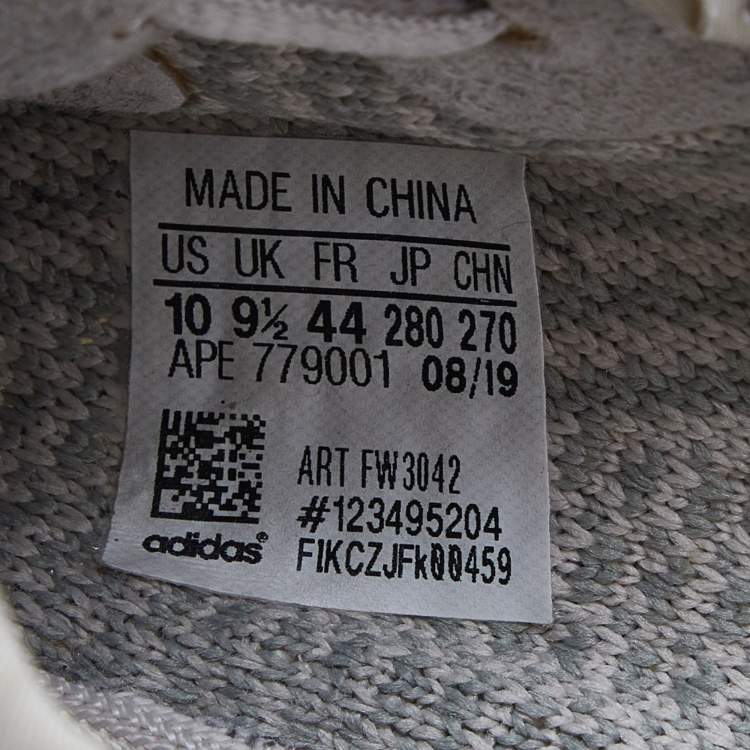 مملوكة مسبقًا Yeezy x Adidas Two Tone Knit Fabric Boost 350 V2 Citrin Sneakers Size 44