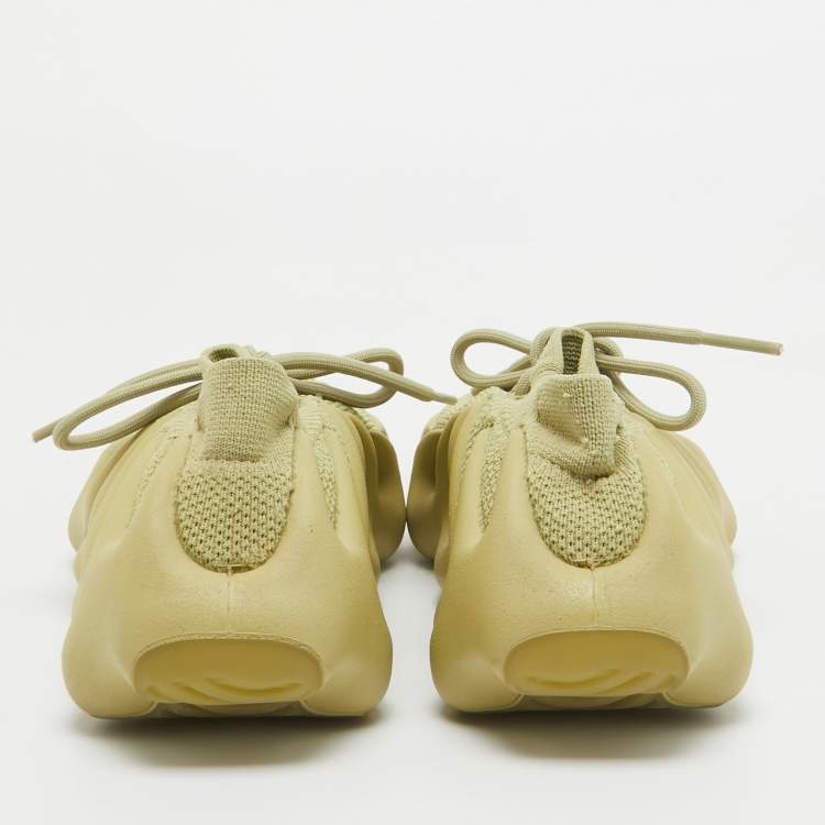 Pre Owned Yeezy x Adidas Green Knit Fabric 450 Resin Sneakers Size 40