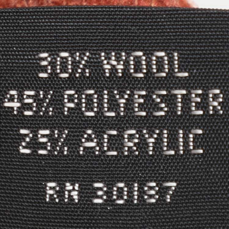 Pre Owned Yves Saint Laurent Brown Wool Tie