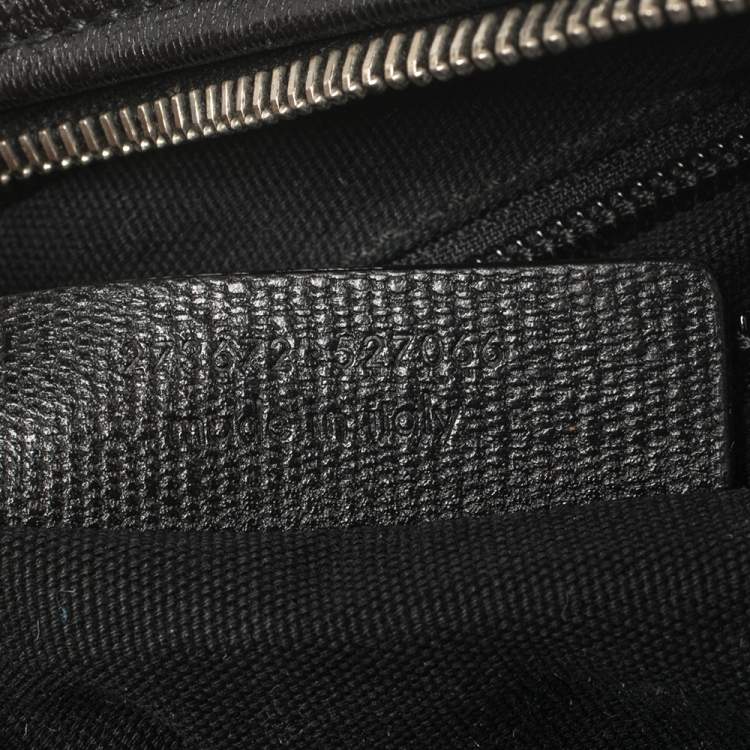 Pre Owned Yves Saint Laurent Black Leather Pouch