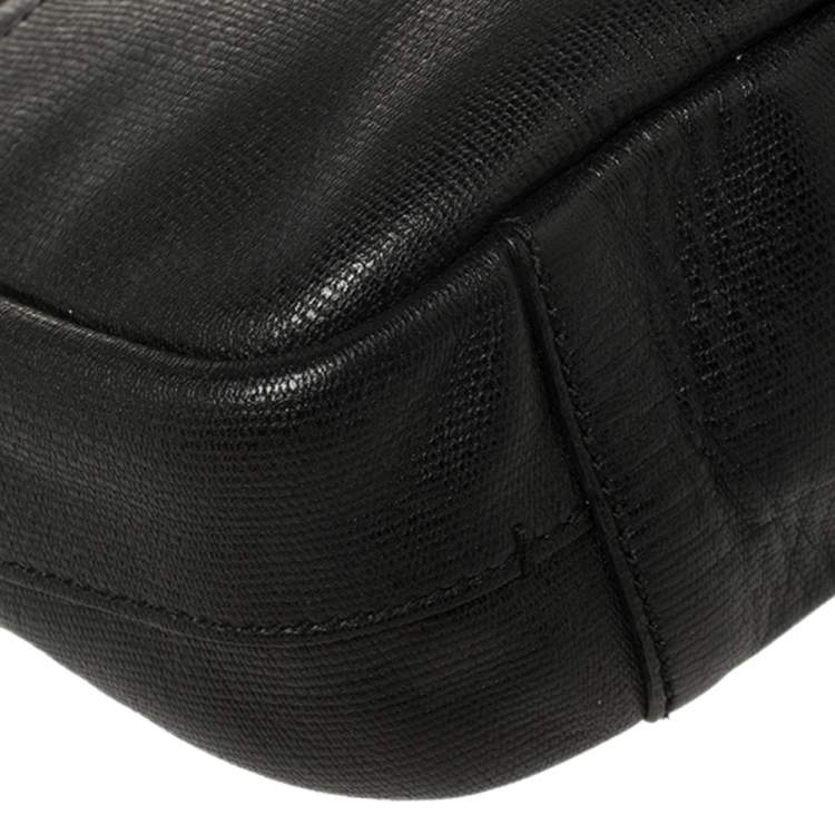 Pre Owned Yves Saint Laurent Black Leather Pouch