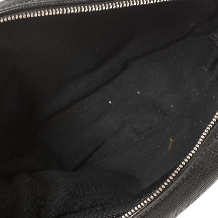 Pre Owned Yves Saint Laurent Black Leather Pouch