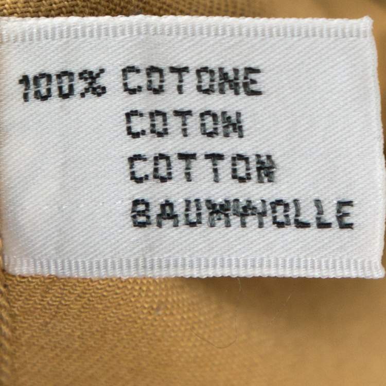 Pre Owned Yves Saint Laurent Mustard Yellow Cotton Long Sleeve Shirt XL