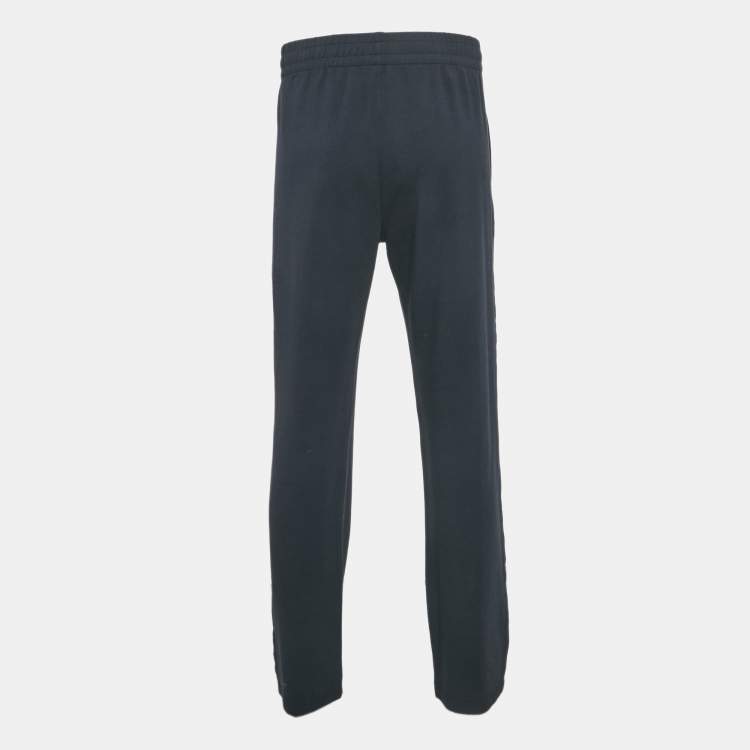 Pre Owned Z Zegna Navy Blue Cotton and Modal Knit Sweatpants XL