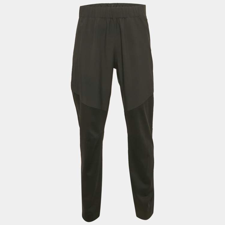 Pre Owned Z Zegna Techmerino Black Wool Trackpants XL