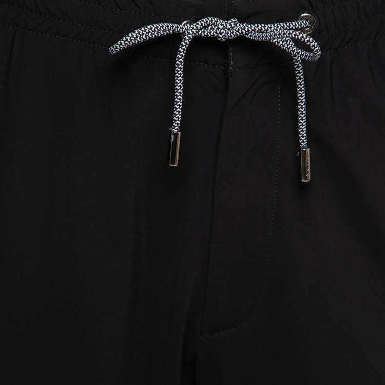 Pre Owned Z Zegna Black Jersey Track Pants 3XL