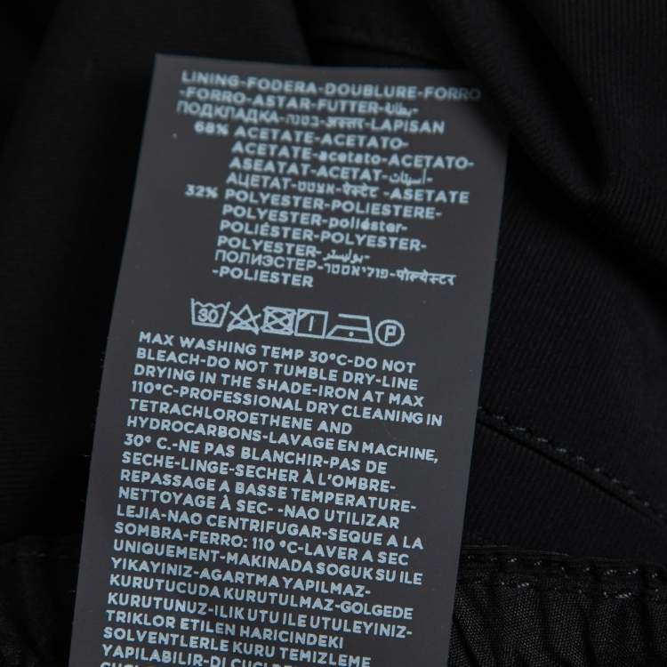 Pre Owned Z Zegna Black Jersey Track Pants 3XL
