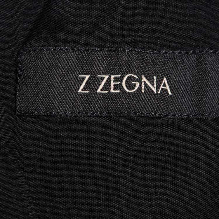 Pre Owned Z Zegna Black Jersey Track Pants 3XL