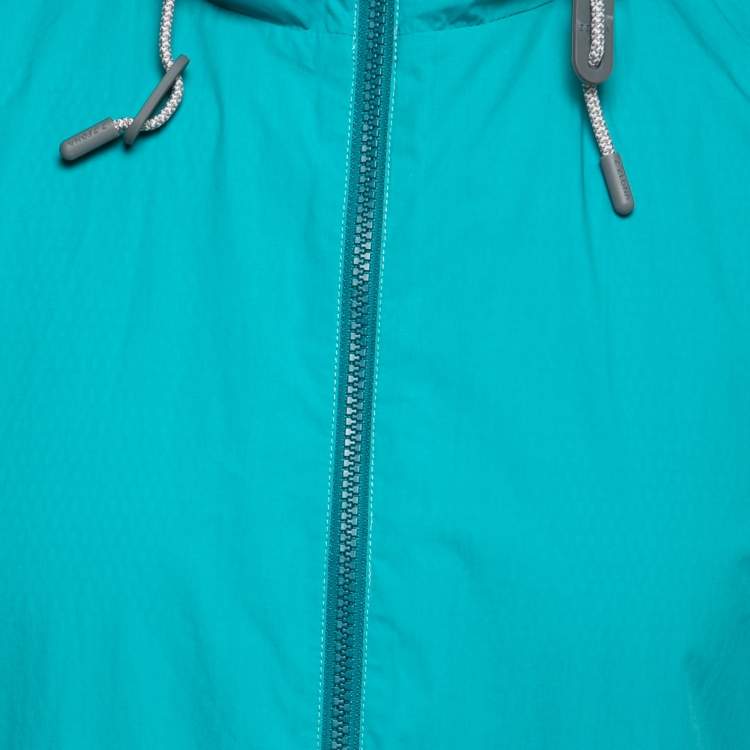 Pre Owned Z Zegna Blue Synthetic Windbreaker Vest Jacket L