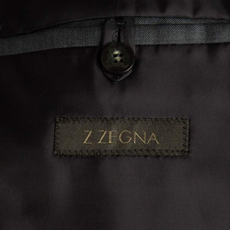 Pre Owned Z Zegna Grey Wool Tailored Suit Set 4XL