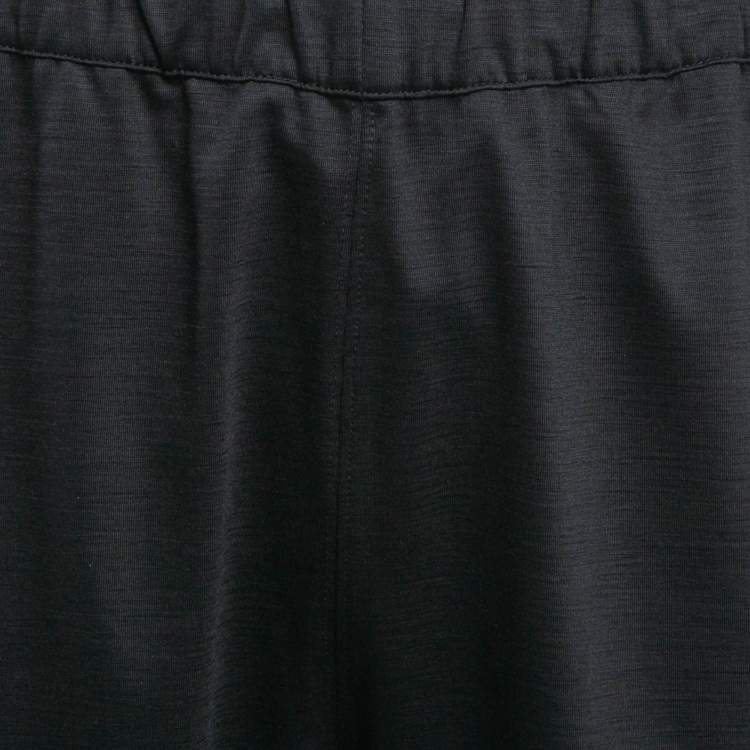 Pre Owned Z Zegna Navy Blue Techmerino Wool Paneled Pants XXL