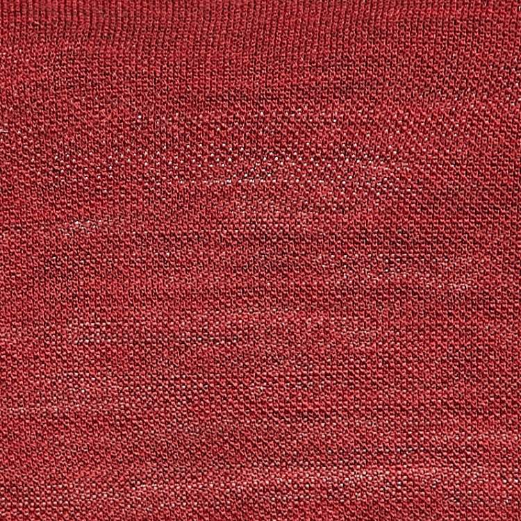 Pre Owned Z Zegna Dark Red Wool Round Neck T-Shirt XXL
