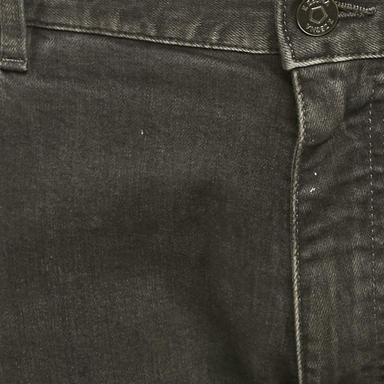 Pre Owned Z Zegna Grey Denim Slim Fit Jeans XL Waist 37"