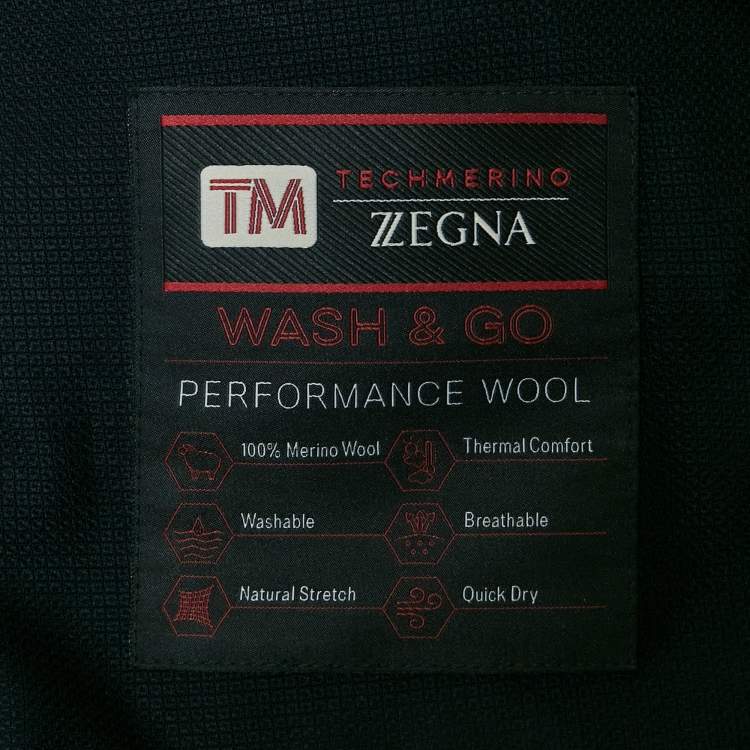 Pre Owned Z Zegna Navy Blue Wool Zip-Up Jacket Techmerino Jacket XXXL