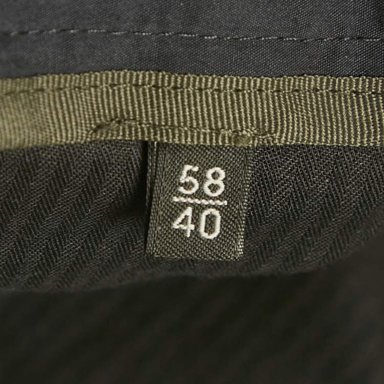 Pre Owned Z Zegna Navy Blue Cotton Blend Straight Fit Trousers 4XL
