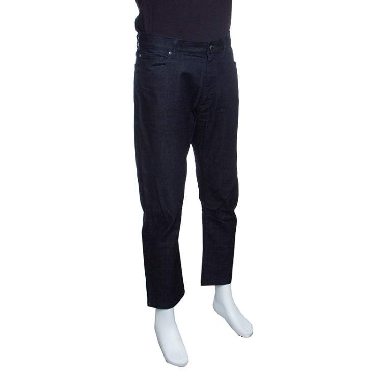 Pre Owned Z Zegna Indigo Dark Wash Denim Regular Fit Jeans L