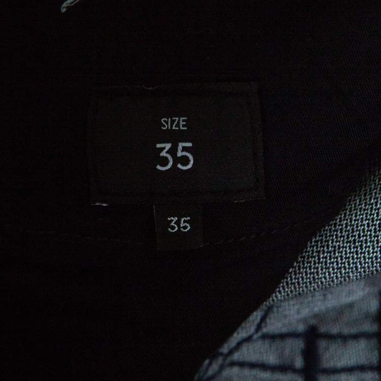 Pre Owned Z Zegna Indigo Dark Wash Denim Regular Fit Jeans L