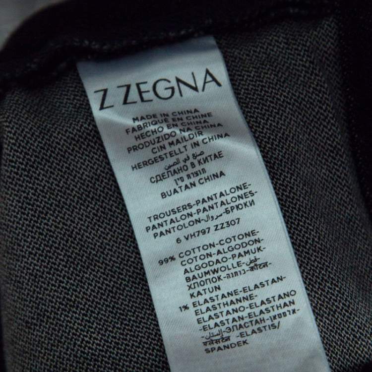 Pre Owned Z Zegna Indigo Dark Wash Denim Regular Fit Jeans L