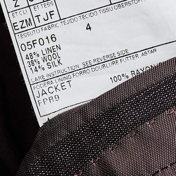 Pre Owned  Ermenegildo Zegna Purple Wool Blazer L