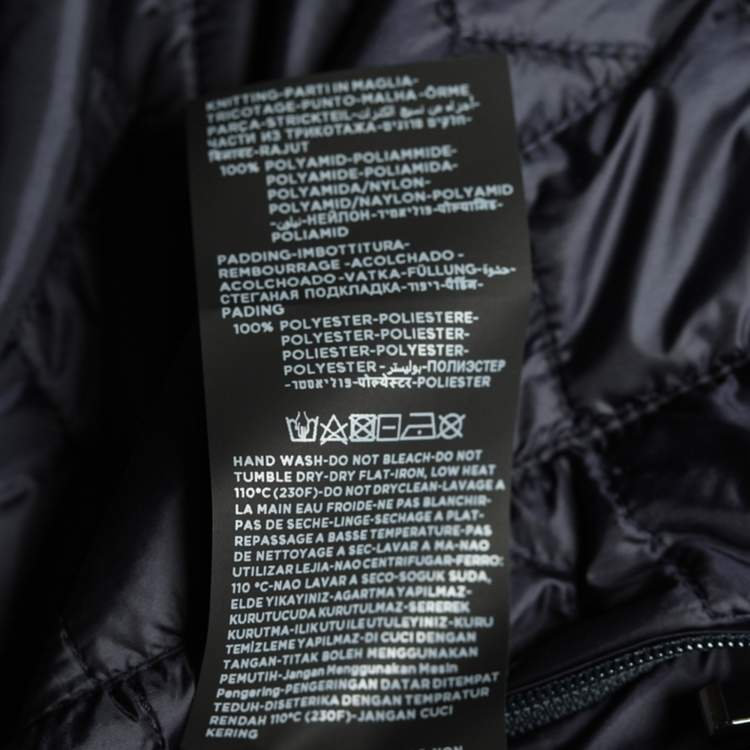 Pre Owned Z Zegna Bicolor Quilted Water Repellent Reversible Bomber Jacket XL