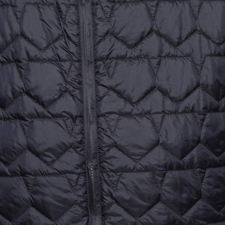 Pre Owned Z Zegna Bicolor Quilted Water Repellent Reversible Bomber Jacket XL